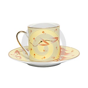 Coffee cup with saucer