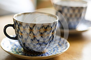 Coffee cup and saucer production of the Imperial (Lomonosov) Porcelain Factory