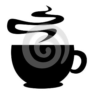 Káva pohár silueta 