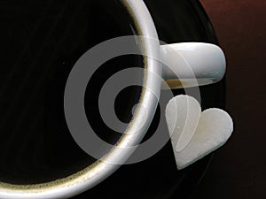 Coffee cup & sugar photo