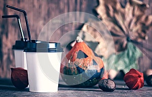 Coffee cup on the table