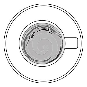 coffee cup topview icon