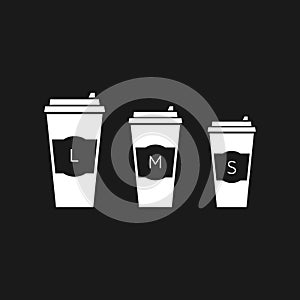 Coffee cup vector flat icon