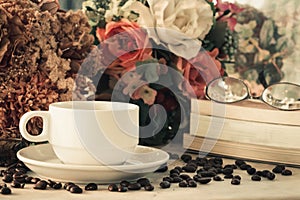 Coffee cup vintage photo
