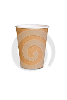 A coffee cup on white background