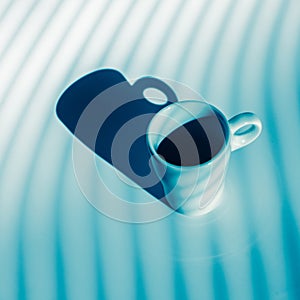 Coffee cup on white background