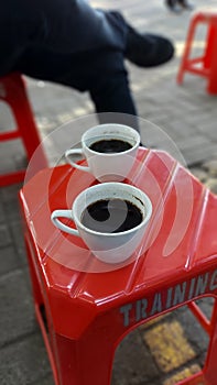 Coffee cups blackcoffee dark strong hangout