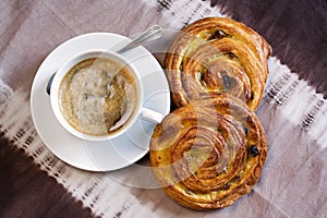 Coffee and danish pastry