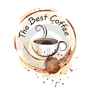 Coffee design over background vector illustration