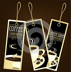 Coffee design tags