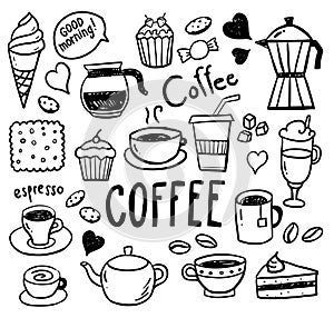 Coffee Doodles - Hand Drawn Illustrations