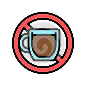 coffee drink addiction color icon vector illustration