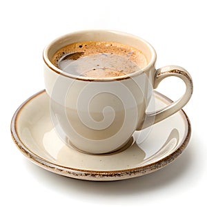 Coffee drink cup isolated on white