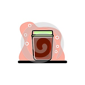 Coffee Drink Icon Conceptual Vector Illustration Design