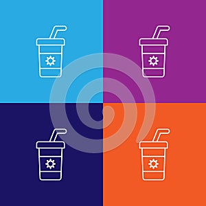 coffee drink outline icon. Elements of independence day illustration icon photo