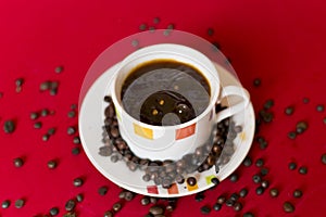 Splash in a coffee mug