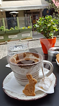 Coffee at easter holydays photo