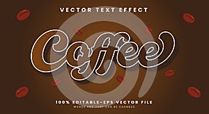 Coffee editable text effect Template