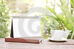 Coffee and Empty calendar