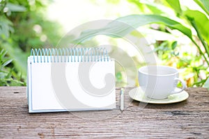 Coffee and Empty calendar