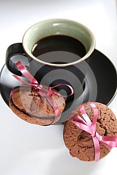 Coffee Espresso and Cookie Treat