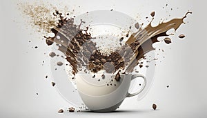 Coffee Explosion. Generative AI