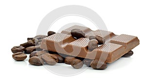 Coffee flavoured chocolate photo