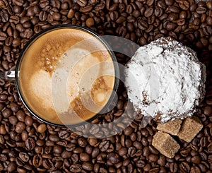 coffee foam in a Cup