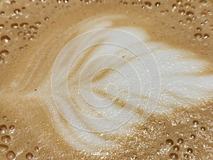 Coffee foam. Coffee foam. Fabstract spotted background