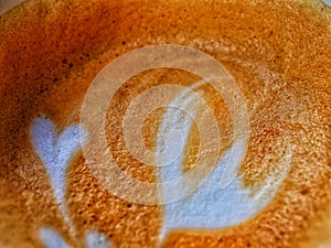Coffee froth art