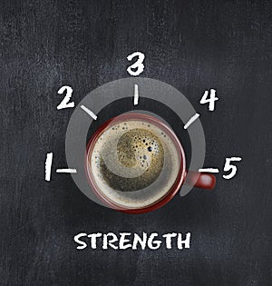 Coffee full of strength