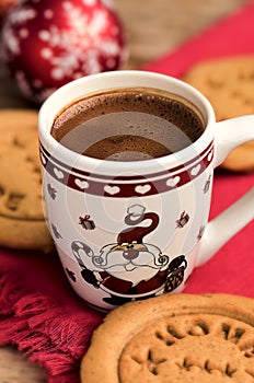 Coffee and gingerbread cookies