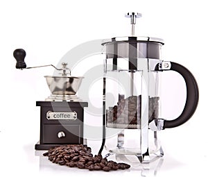 Coffee grinder and cafetiere