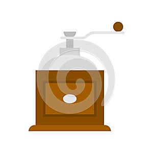 Coffee grinder icon. Mill coffee grinder manual