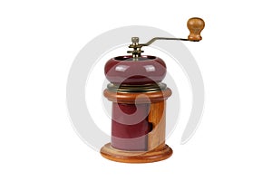 Coffee grinder on an isolated white background