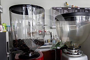 Coffee grinder Ready to use on the morning