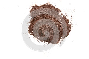 Coffee Grounds on white