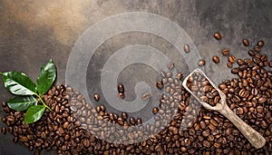 Coffee on a grunge background