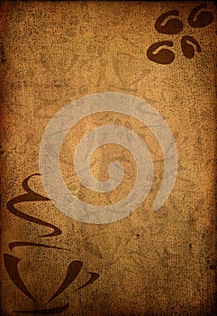 Coffee grungy background