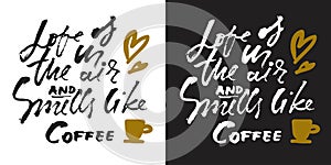 Coffee hand lettering for your design