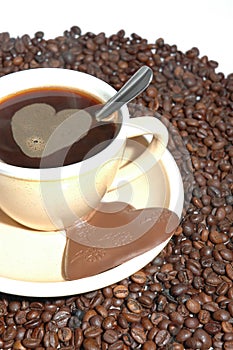 Coffee with heart