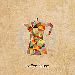 Coffee house vector logo.