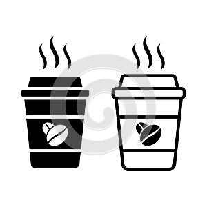 Coffee Icon black and white