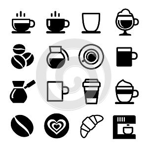 Coffee icon set photo