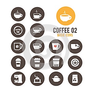 Coffee icon. Vector illustration.