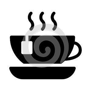 Coffee vector glyph flat icon