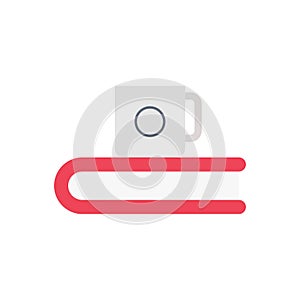 Coffee vector flat color icon