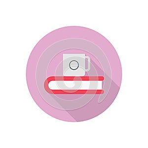 Coffee vector flat color icon