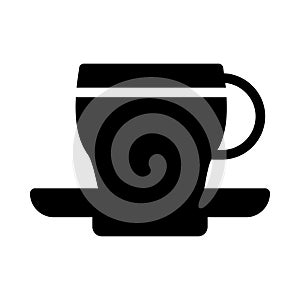 Coffee vector glyph flat icon