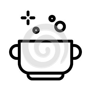 Coffee vector thin line icon